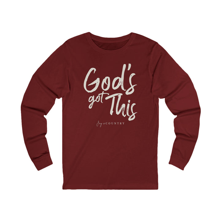 God's Got This - Unisex Jersey Long Sleeve Tee   Long-sleeve Joy & Country