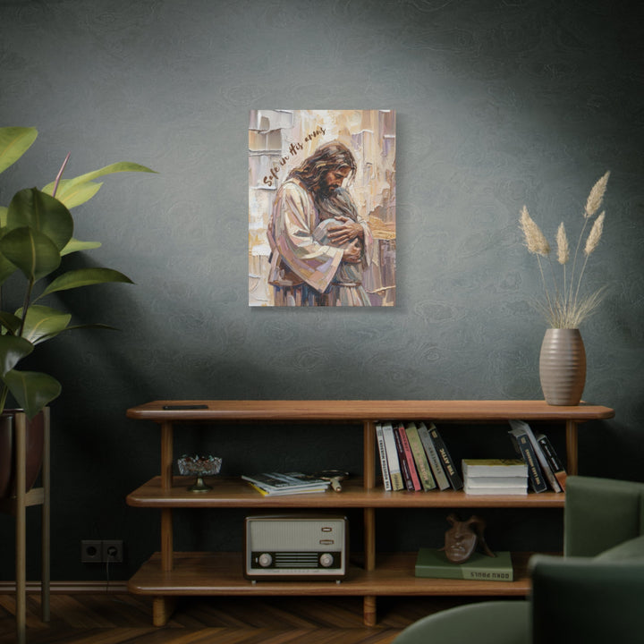 Safe in His Arms - Stretched, 1.25" Canvas   Canvas Joy & Country