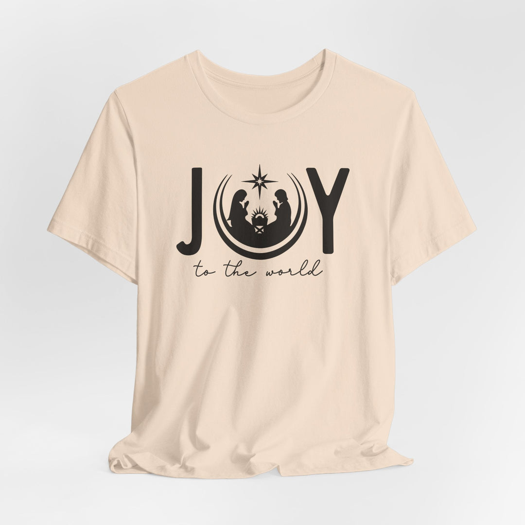 Joy To The World Manger Scene - Unisex Crew-Neck Tee   T-Shirt Joy & Country