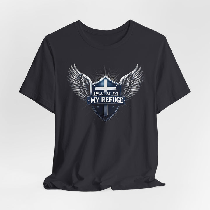 Psalm 91 My Refuge Under His Wings - Unisex Crew-Neck Tee - Joy & Country