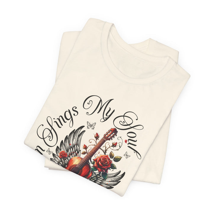 Then Sings My Soul With Guitar And Angel Wings - Unisex Crew-Neck Tee - Joy & Country