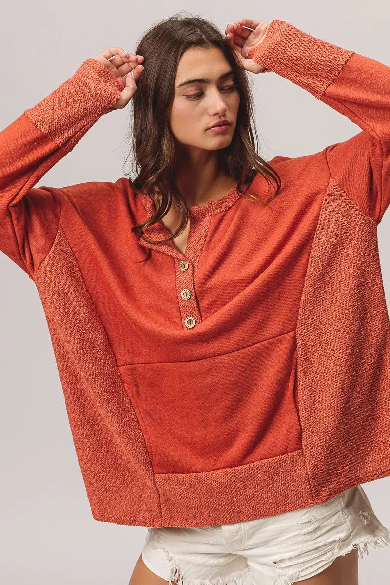 SALSATION　Oversized French Terry Top Oversized French Terry Top – Salsation Limited
