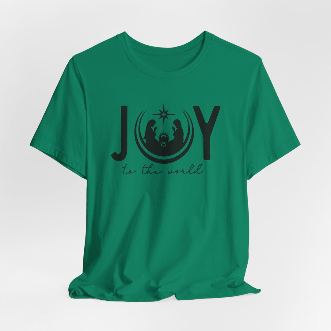 Joy To The World Manger Scene - Unisex Crew-Neck Tee   T-Shirt Joy & Country