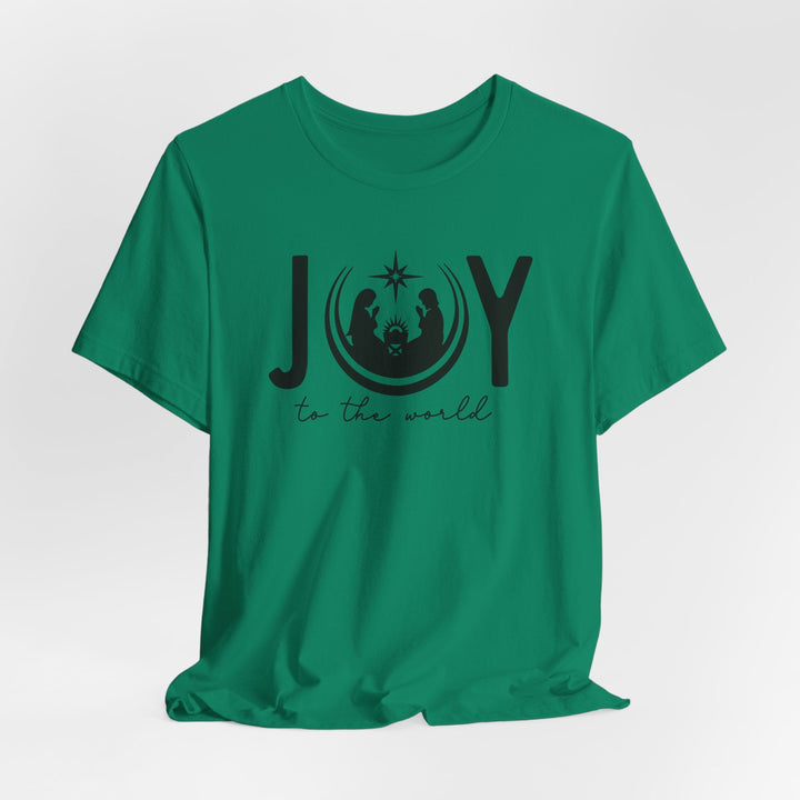 Joy To The World Manger Scene - Unisex Crew-Neck Tee   T-Shirt Joy & Country