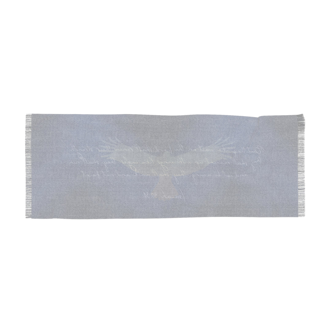 Wait on the Lord - A Beautiful Reminder Wrap Scarf - Semi-Translucent