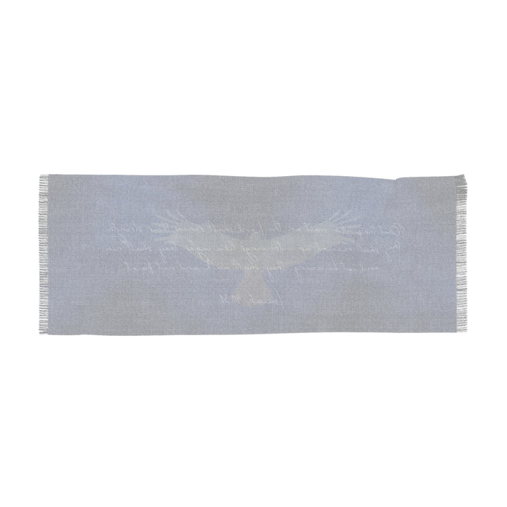Wait on the Lord - A Beautiful Reminder Wrap Scarf - Semi-Translucent