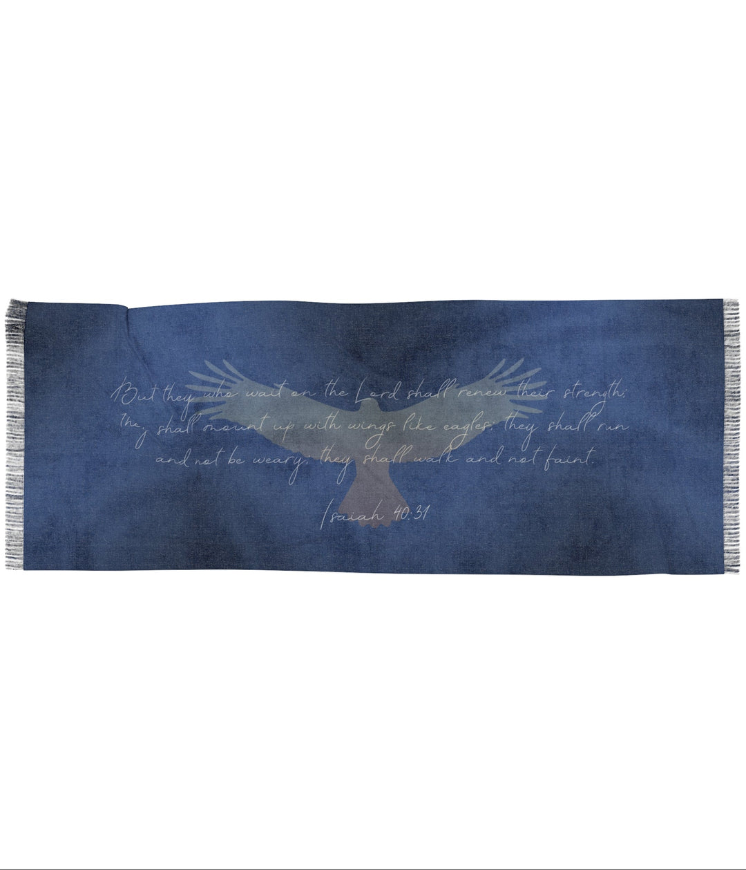 Wait on the Lord - A Beautiful Reminder Wrap Scarf - Semi-Translucent