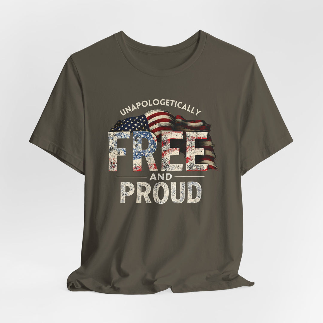 Unapologetically Free And Proud - Unisex Crew-Neck Tee - Joy & Country