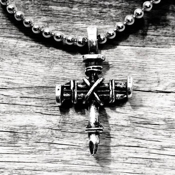 Petite Nail Cross Necklace