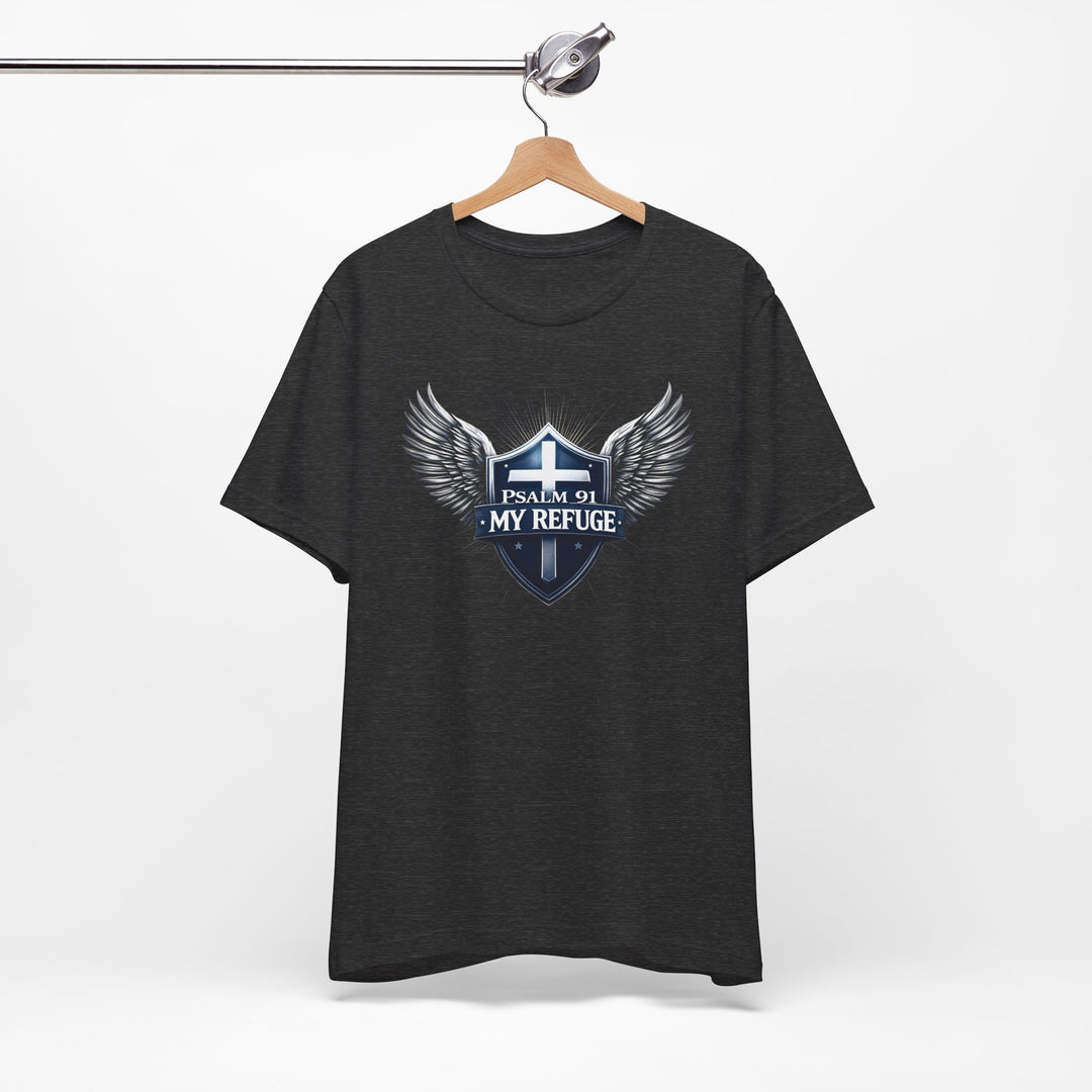 Psalm 91 My Refuge Under His Wings - Unisex Crew-Neck Tee - Joy & Country