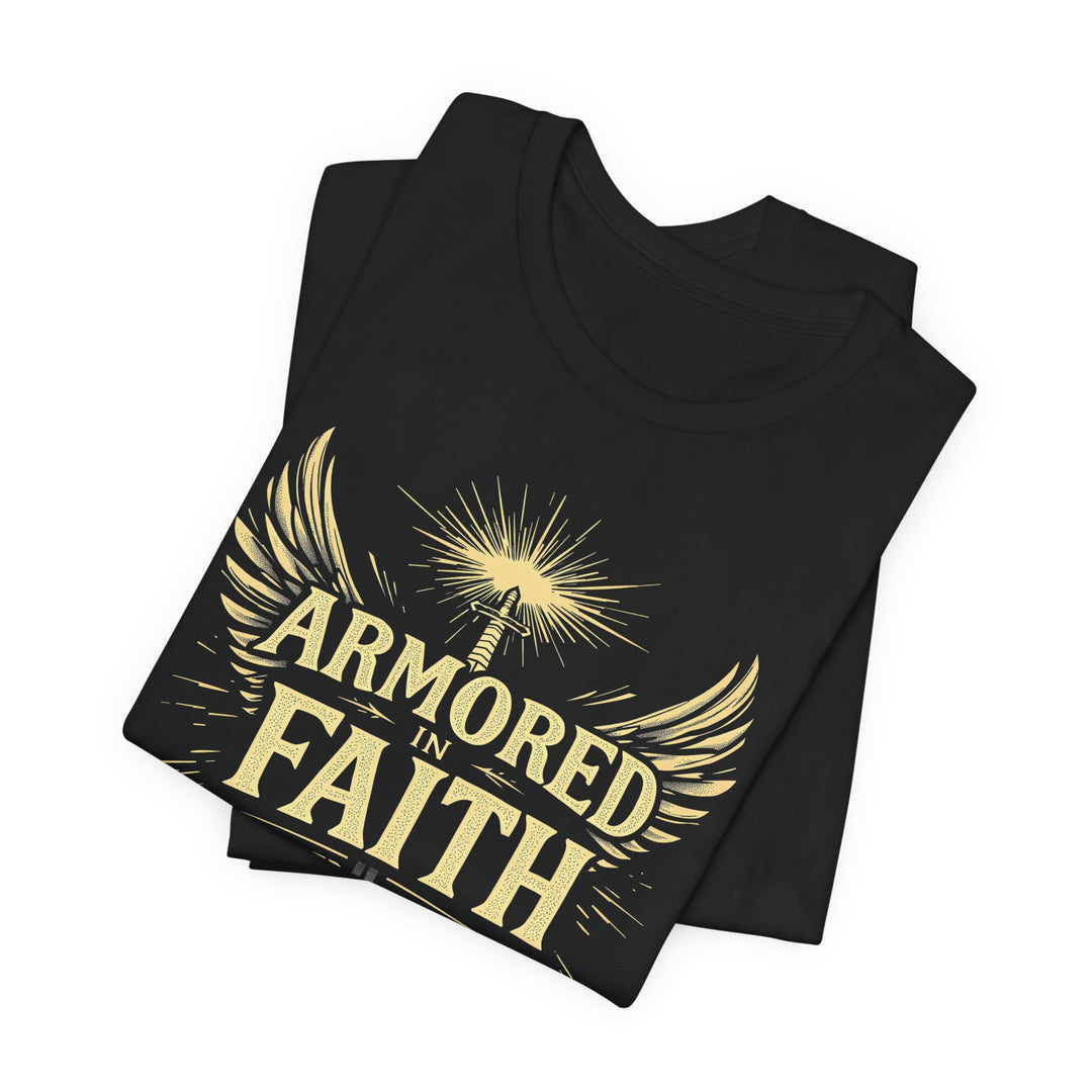 Armored In Faith. Guided By The Holy Spirit - Unisex Crew-Neck Tee - Joy & Country