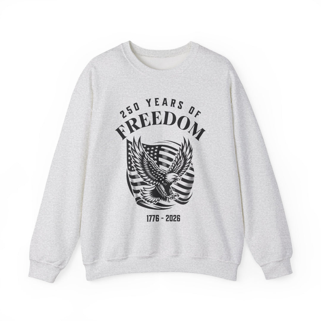 250 Years of Freedom Eagle With Flag - Unisex Crew-Neck Sweatshirt   Sweatshirt Joy & Country