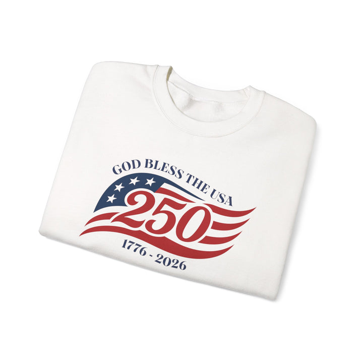 God Bless The USA 250th Anniversary 1776-2026 - Unisex Crew-Neck Sweatshirt