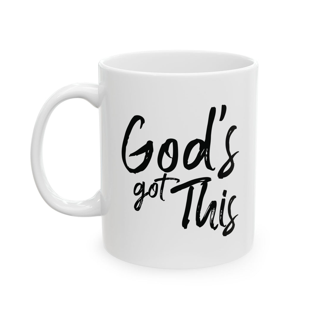 God's Got This White Ceramic Mug (11 oz) - Joy & Country