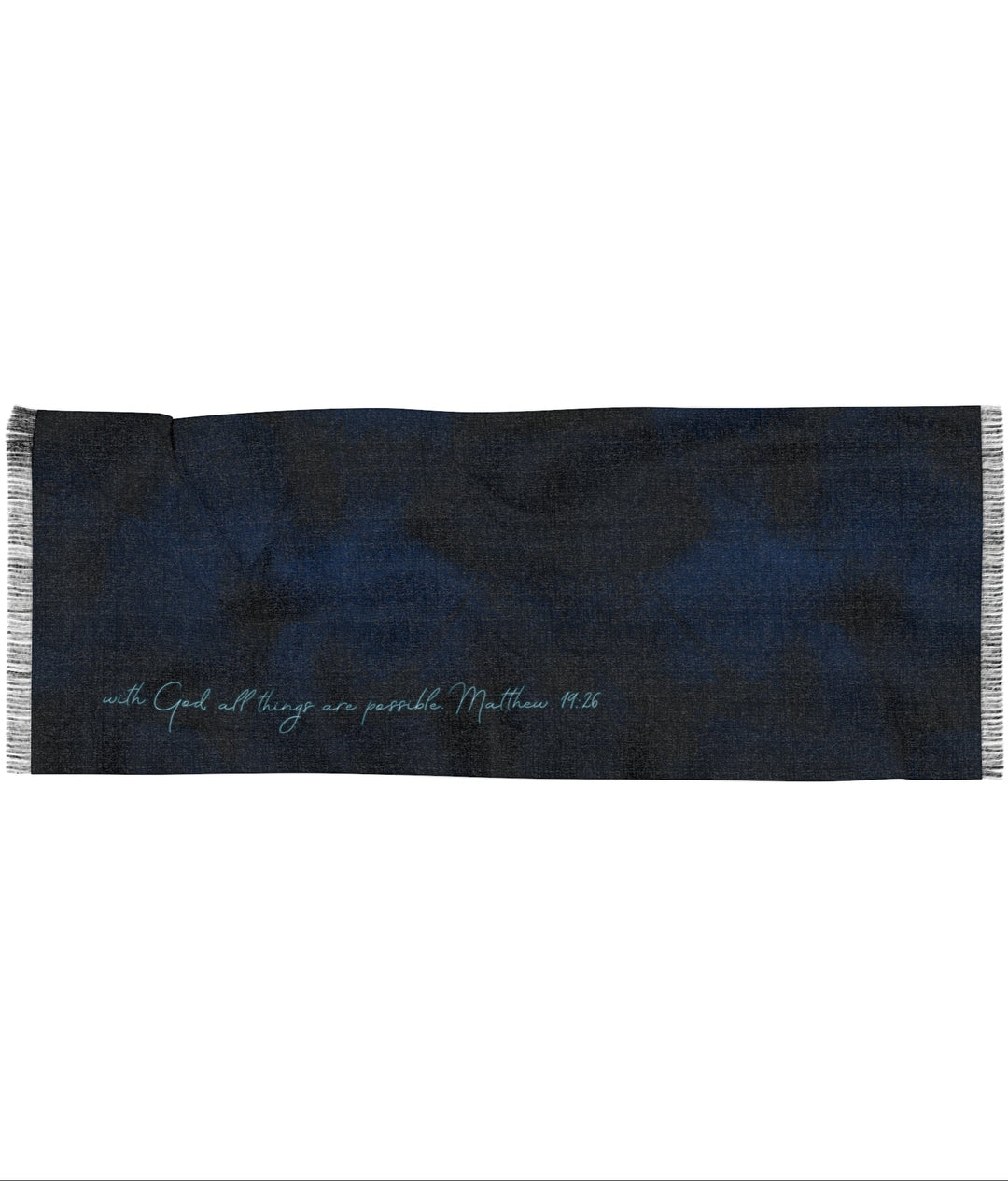 With God, All Things Are Possible - Semi-Translucent Lightweight Inspirational Wrap Scarf   All Over Prints Joy & Country