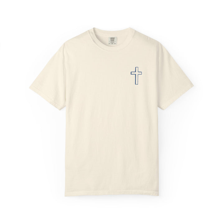 Just a Girl Who Loves The Lord - Front & Back - Premium Unisex Heavyweight Crew-Neck Tee   T-Shirt Joy & Country