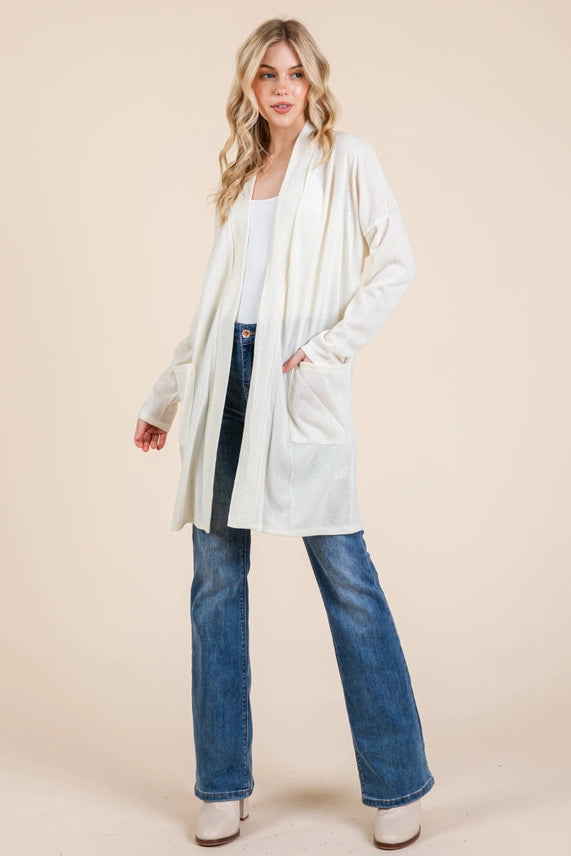 Made For More - Gold Speckled Cardigan