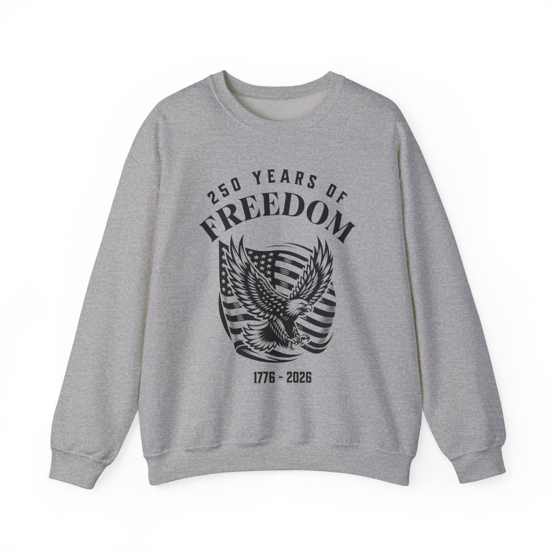 250 Years of Freedom Eagle With Flag - Unisex Crew-Neck Sweatshirt   Sweatshirt Joy & Country