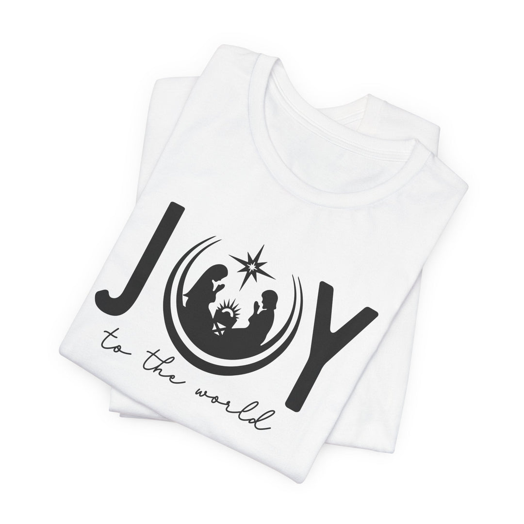 Joy To The World Manger Scene - Unisex Crew-Neck Tee   T-Shirt Joy & Country