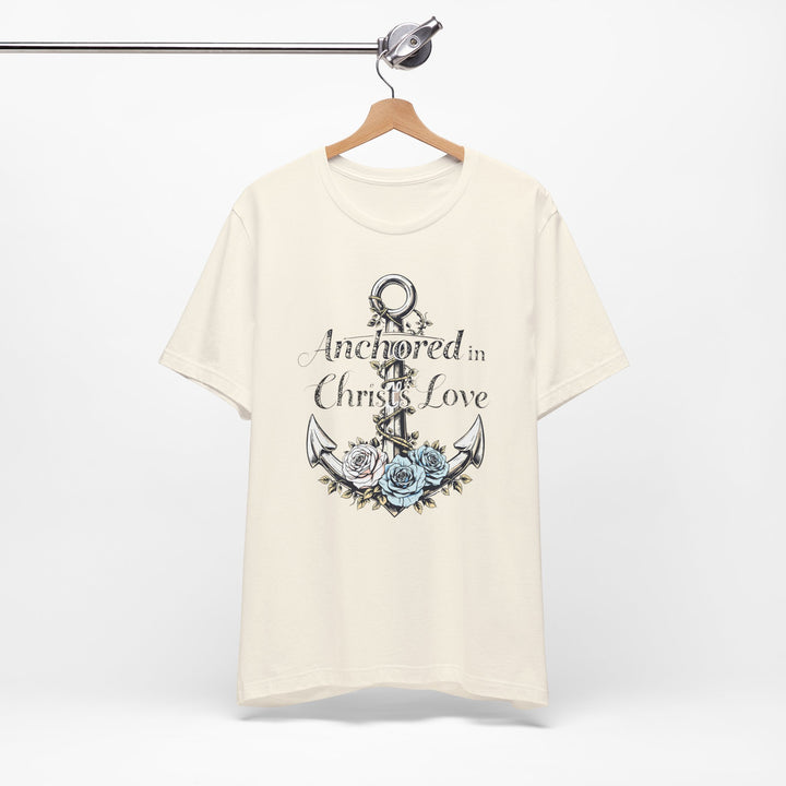 Anchored In Christ's Love - Unisex Crew-Neck Tee - Joy & Country