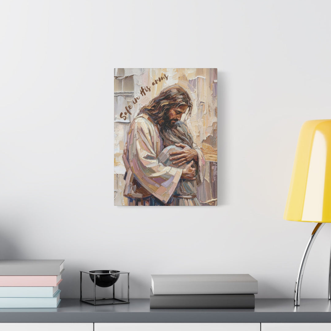 Safe in His Arms - Stretched, 1.25" Canvas   Canvas Joy & Country