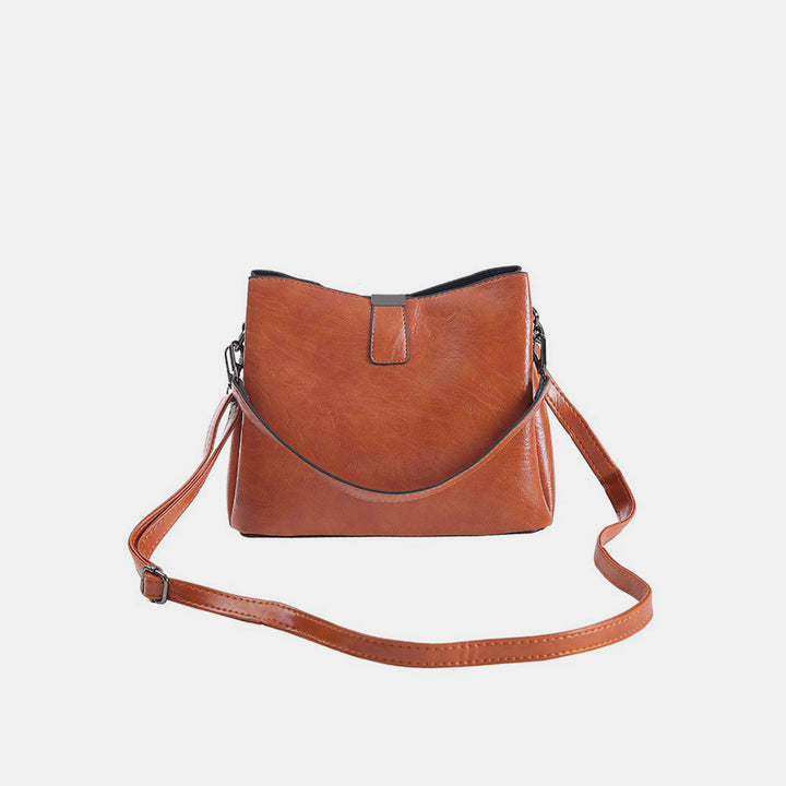 Vegan Leather Shoulder Bag (3 Colors)