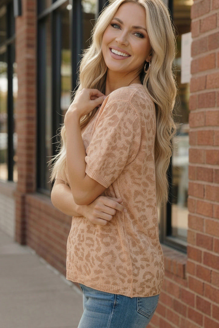 Blush Safari Knit Tee    Joy & Country