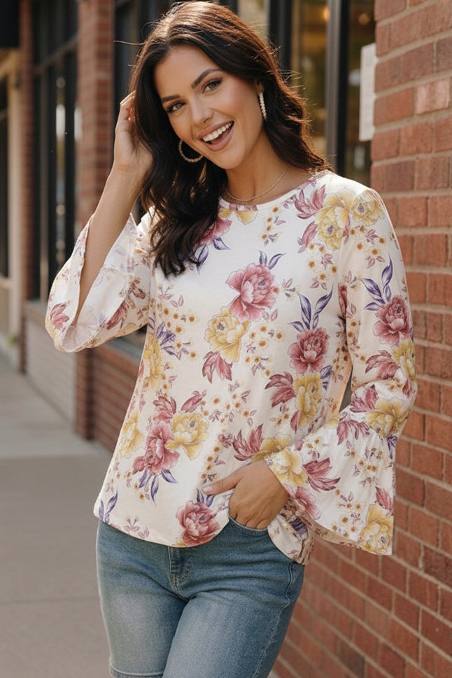 Blossom Lane Bell Sleeve Top    Joy & Country