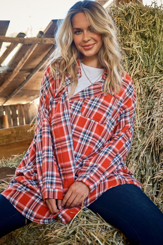 The Fireside Crush Plaid Button Down    Joy & Country