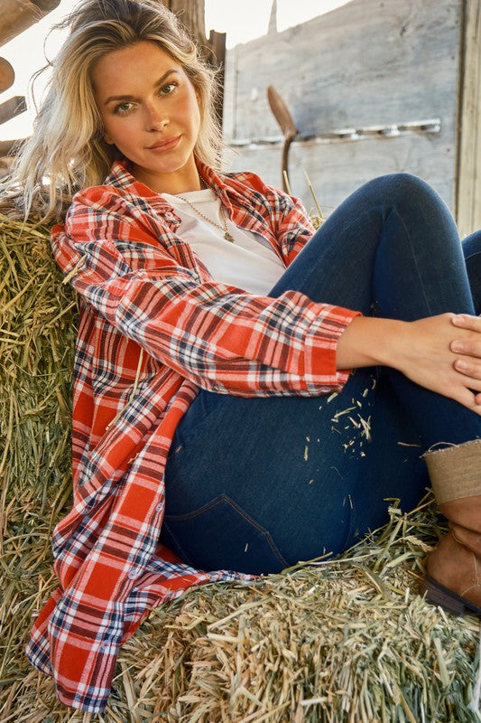 The Fireside Crush Plaid Button Down    Joy & Country