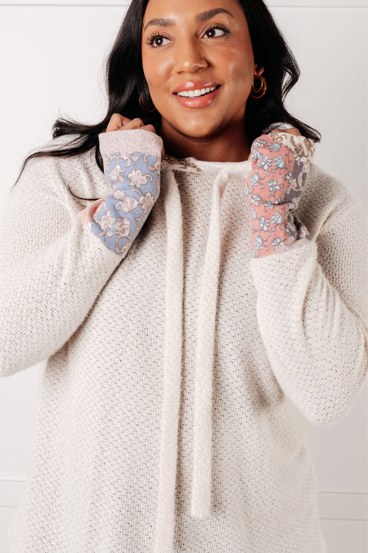 [FINAL SALE] Creative Touch Waffle-Knit Hoodie