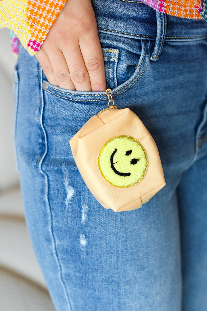 Happy Days - Smiley Face Coin Purse Keychain