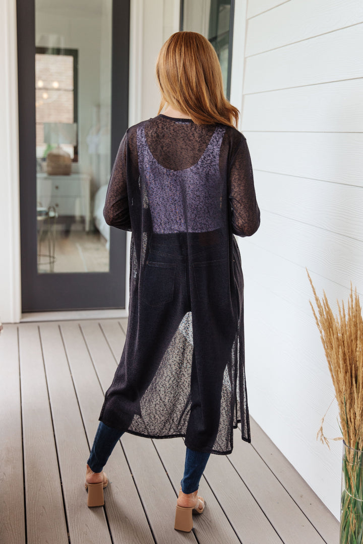 Delicate Veil Sheer Cardigan