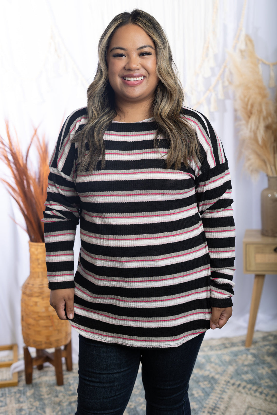 Stripes And Sass Pullover Top