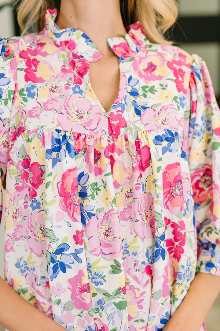Barely Catch My Breath Notch Neck Dress   Womens Joy & Country