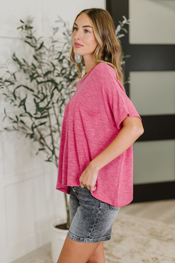 Go With The Flow Dolman Top - Hot Pink - Joy & Country