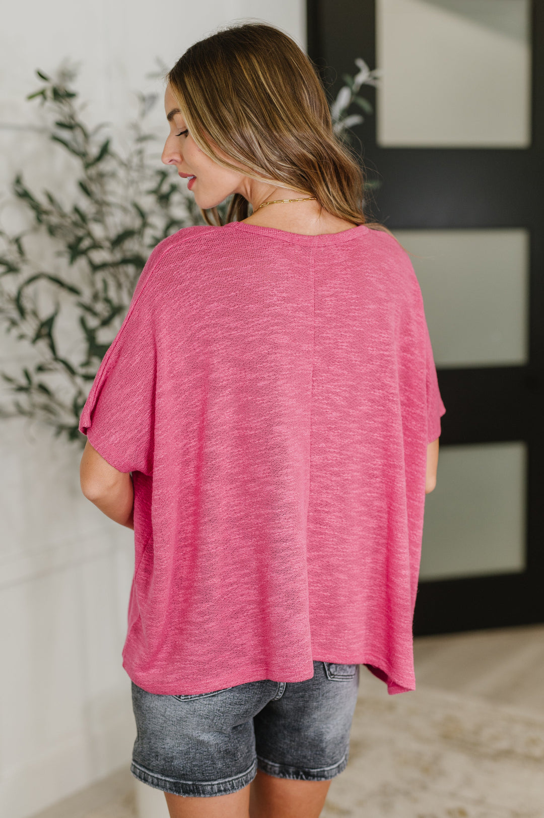 Go With The Flow Dolman Top - Hot Pink - Joy & Country