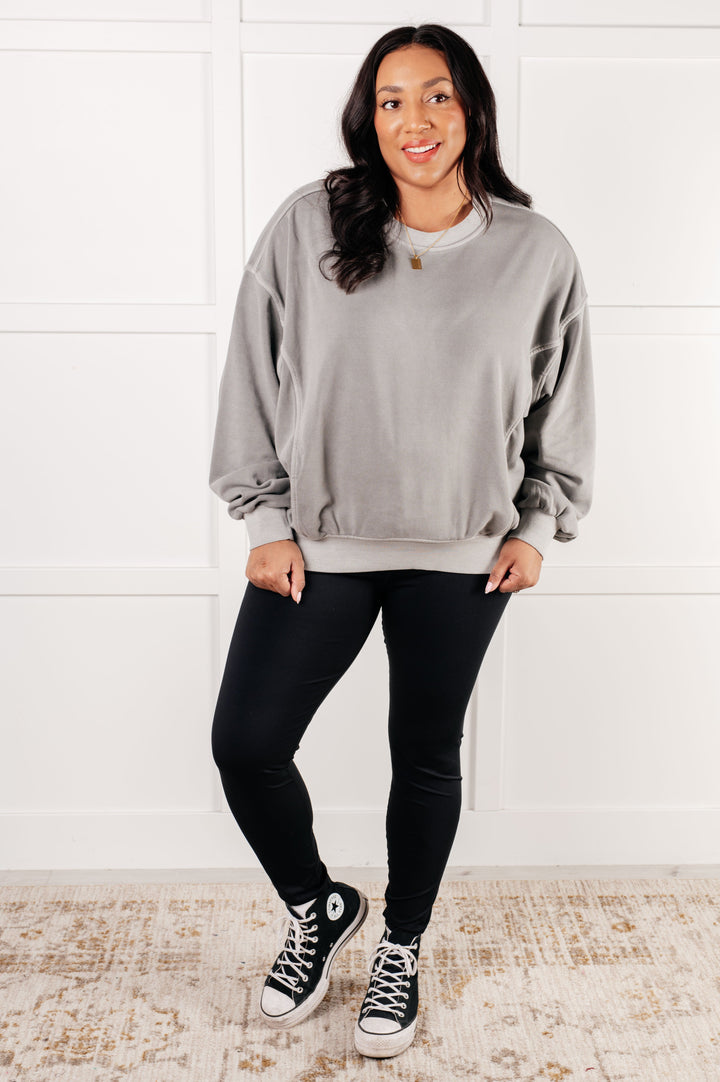Beyond the Basics Pullover in Sleet   Tops Joy & Country
