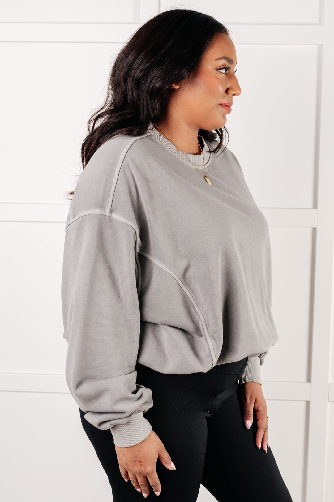Beyond the Basics Pullover in Sleet   Tops Joy & Country