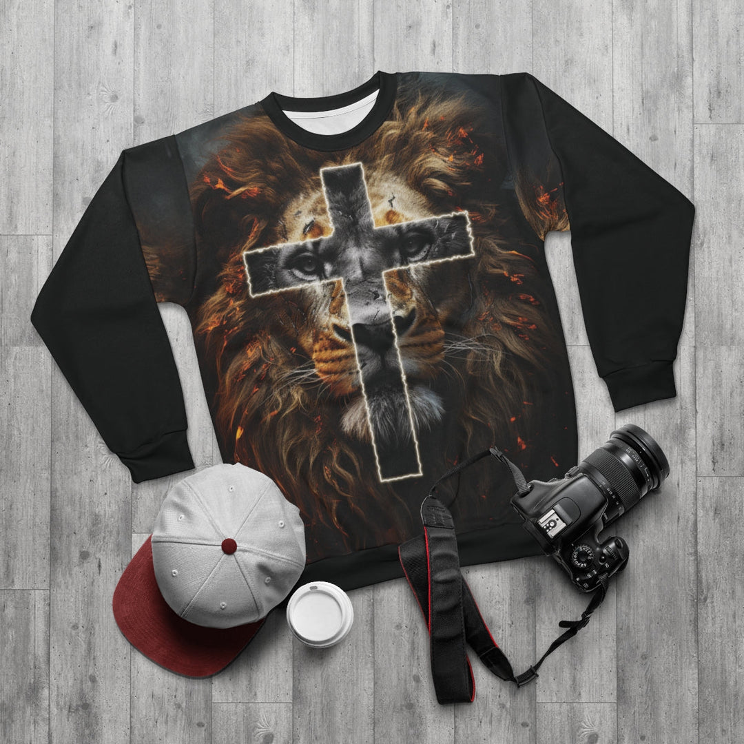 The Lion of Judah Shall Break Every Chain - Premium Unisex Crew-Neck Sweatshirt - JC Exclusive   Sweatshirt Joy & Country