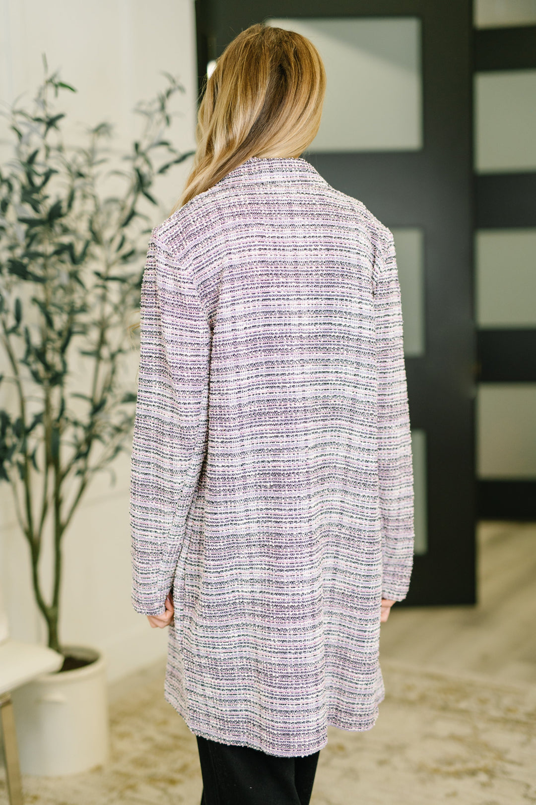 Brixton Tweed Midi Blazer in Lavender Ivory   Womens Joy & Country