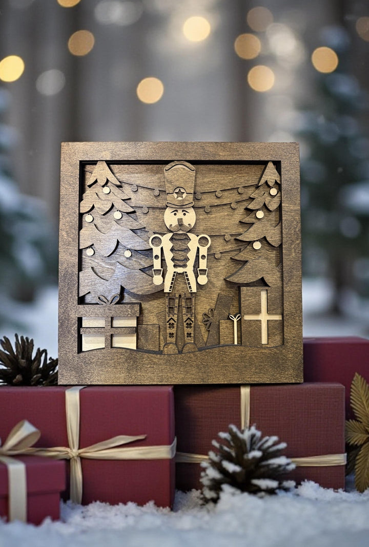 [PRE-ORDER] Christmas Scenes 3D Handmade Wooden Signs | Made in the USA [SHIPS IN 1-2 WEEKS]