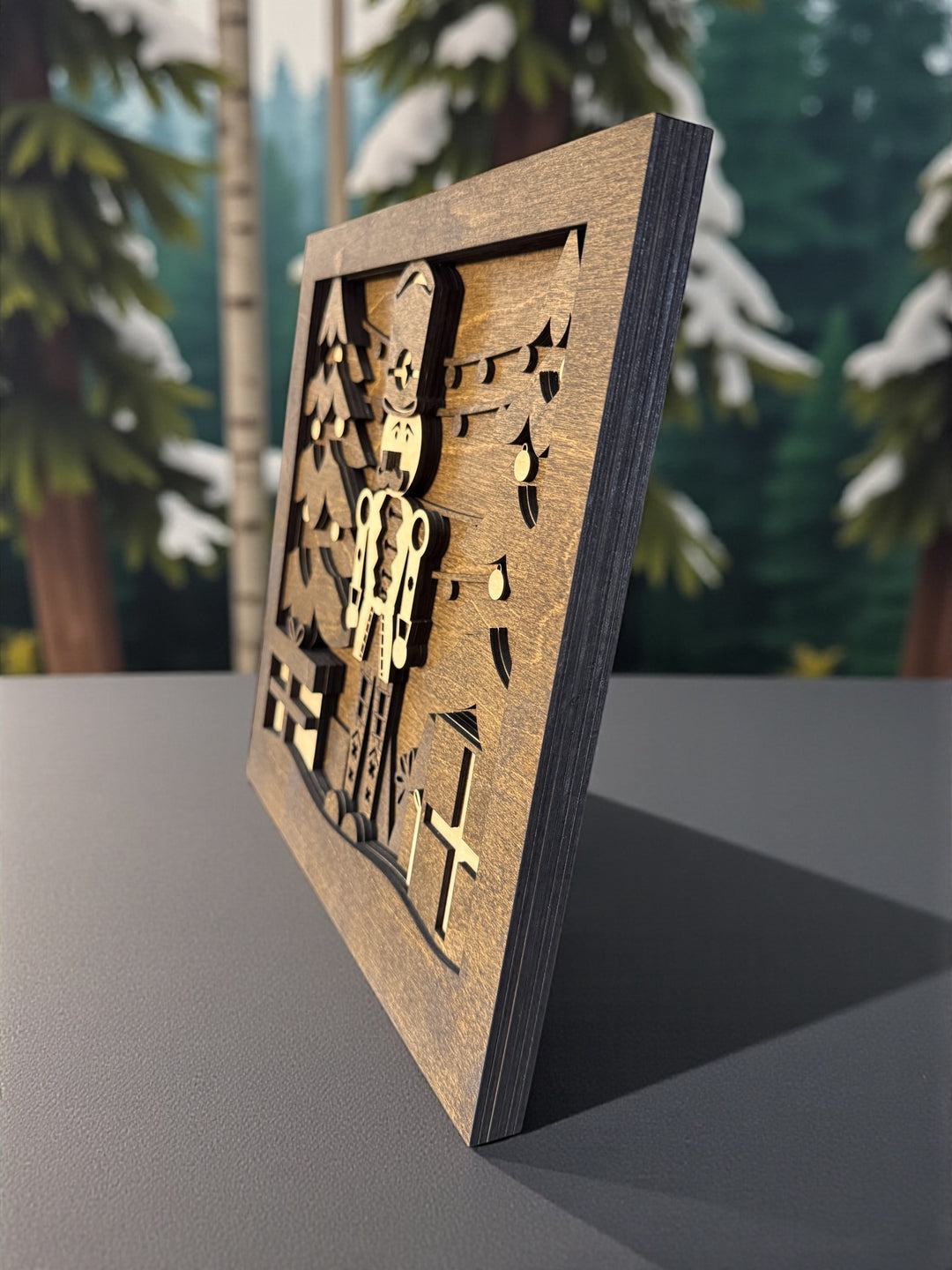 [PRE-ORDER] Christmas Scenes 3D Handmade Wooden Signs | Made in the USA [SHIPS IN 1-2 WEEKS]