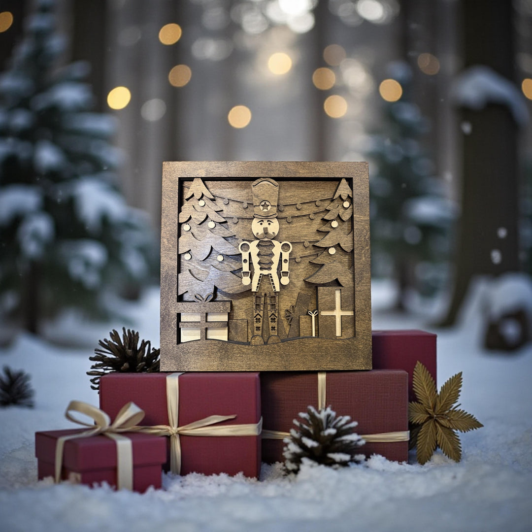 [PRE-ORDER] Christmas Scenes 3D Handmade Wooden Signs | Made in the USA [SHIPS IN 1-2 WEEKS]