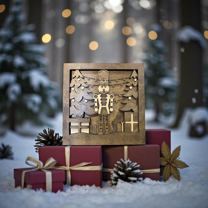 [PRE-ORDER] Christmas Scenes 3D Handmade Wooden Signs | Made in the USA [SHIPS IN 1-2 WEEKS]