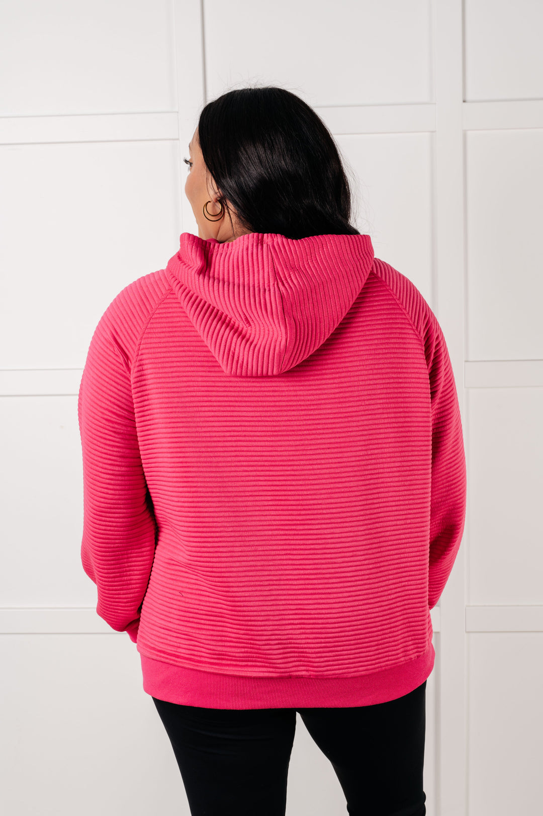 Casual Play Textured Hoodie - Rose - Joy & Country