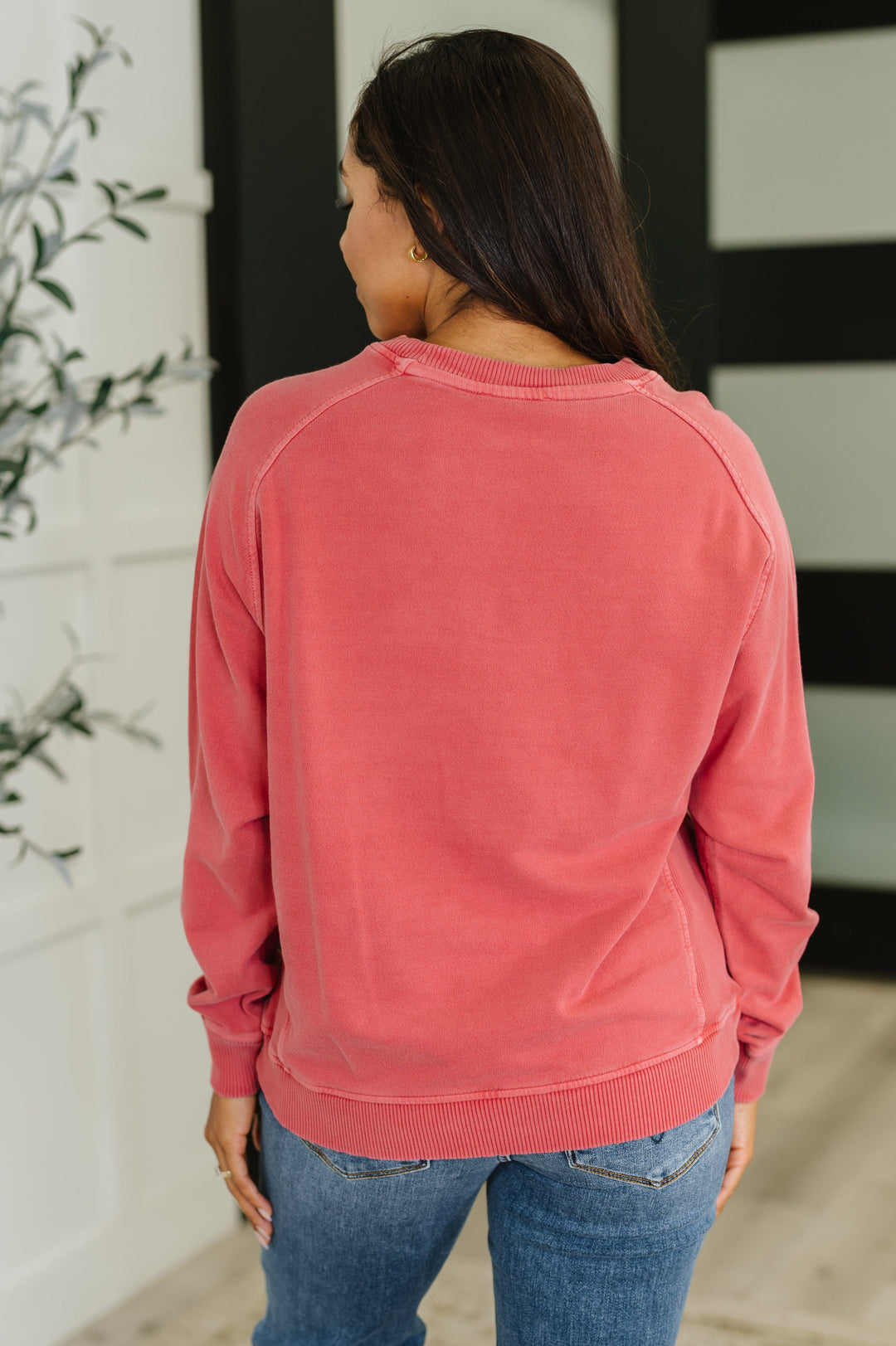 Daily Ease Mineral Wash Pullover in Ruby   Womens Joy & Country