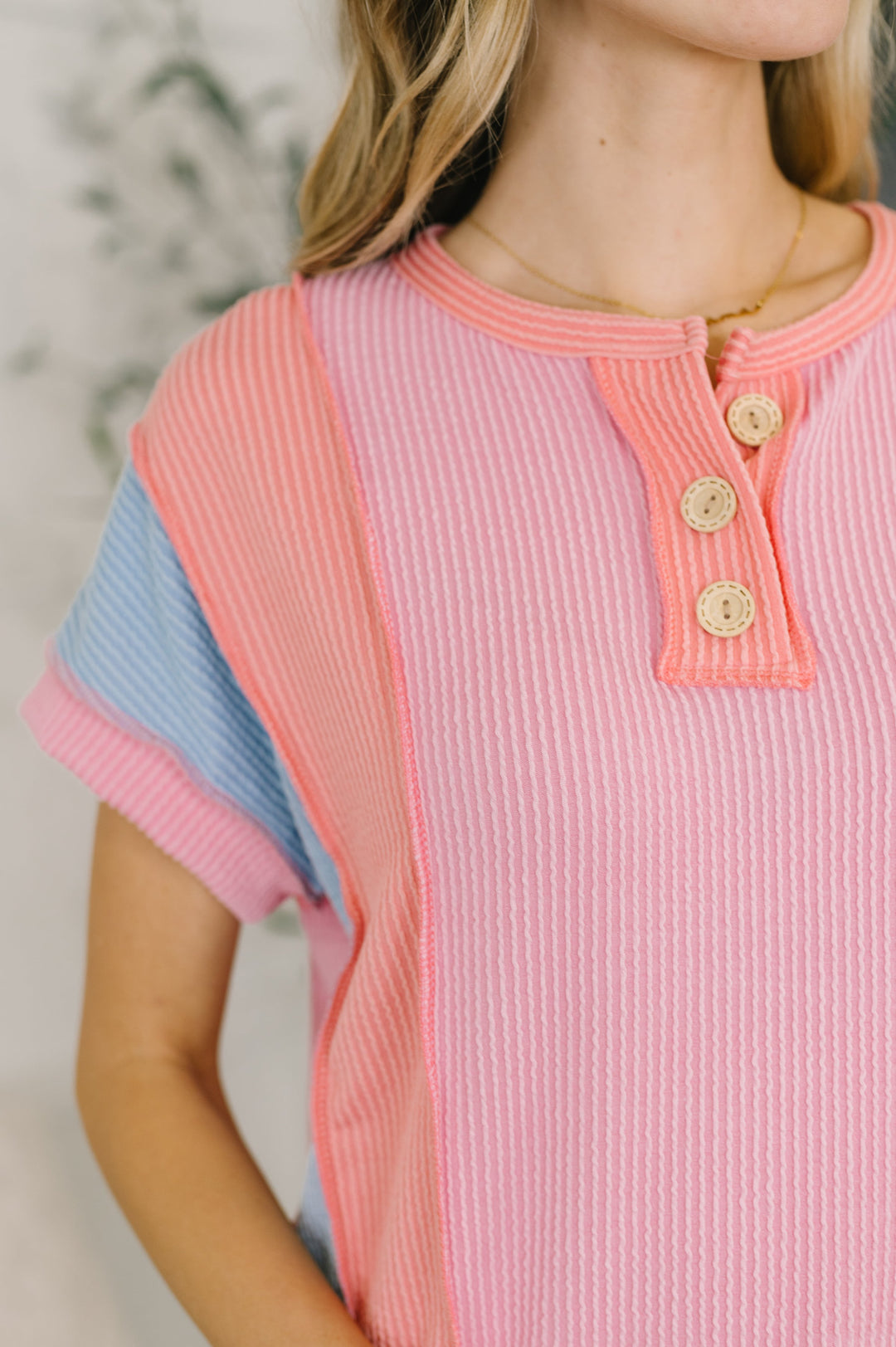Don't Stop Til' You Get Enough Color Block Top   Womens Joy & Country