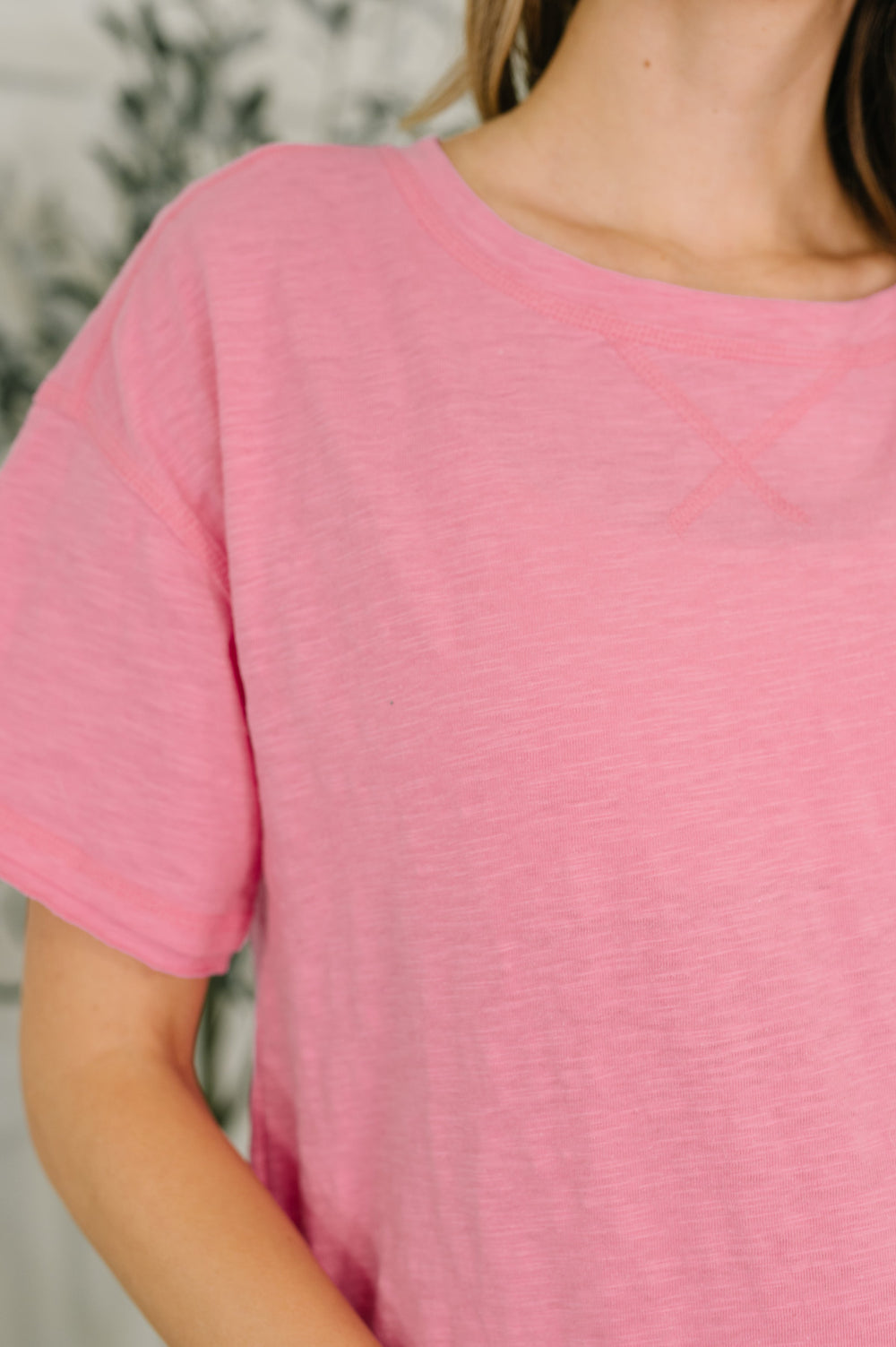 Effortless Edit Boxy Tee in Candy Pink   Womens Joy & Country