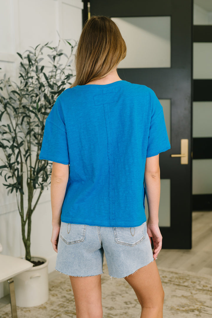 Effortless Edit Boxy Tee in Deep Sky   Womens Joy & Country